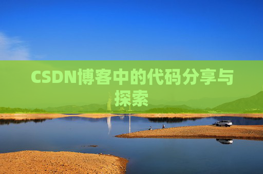 CSDN博客中的代码分享与探索